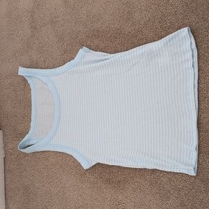 American Eagle Blue Striped Tank Size M